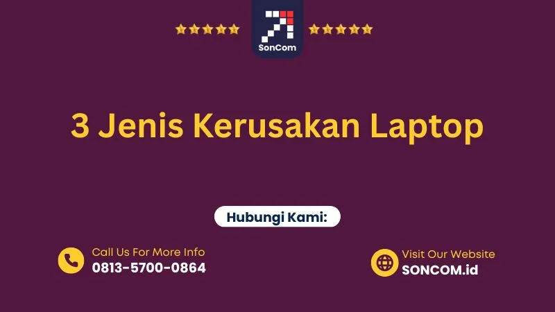 Jenis Kerusakan Laptop Perlu Service Laptop