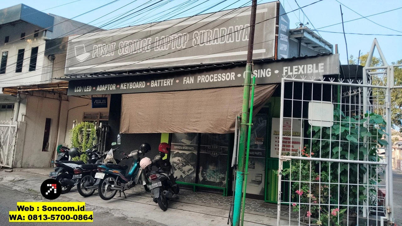 kantor soncom- service laptop hp surabaya