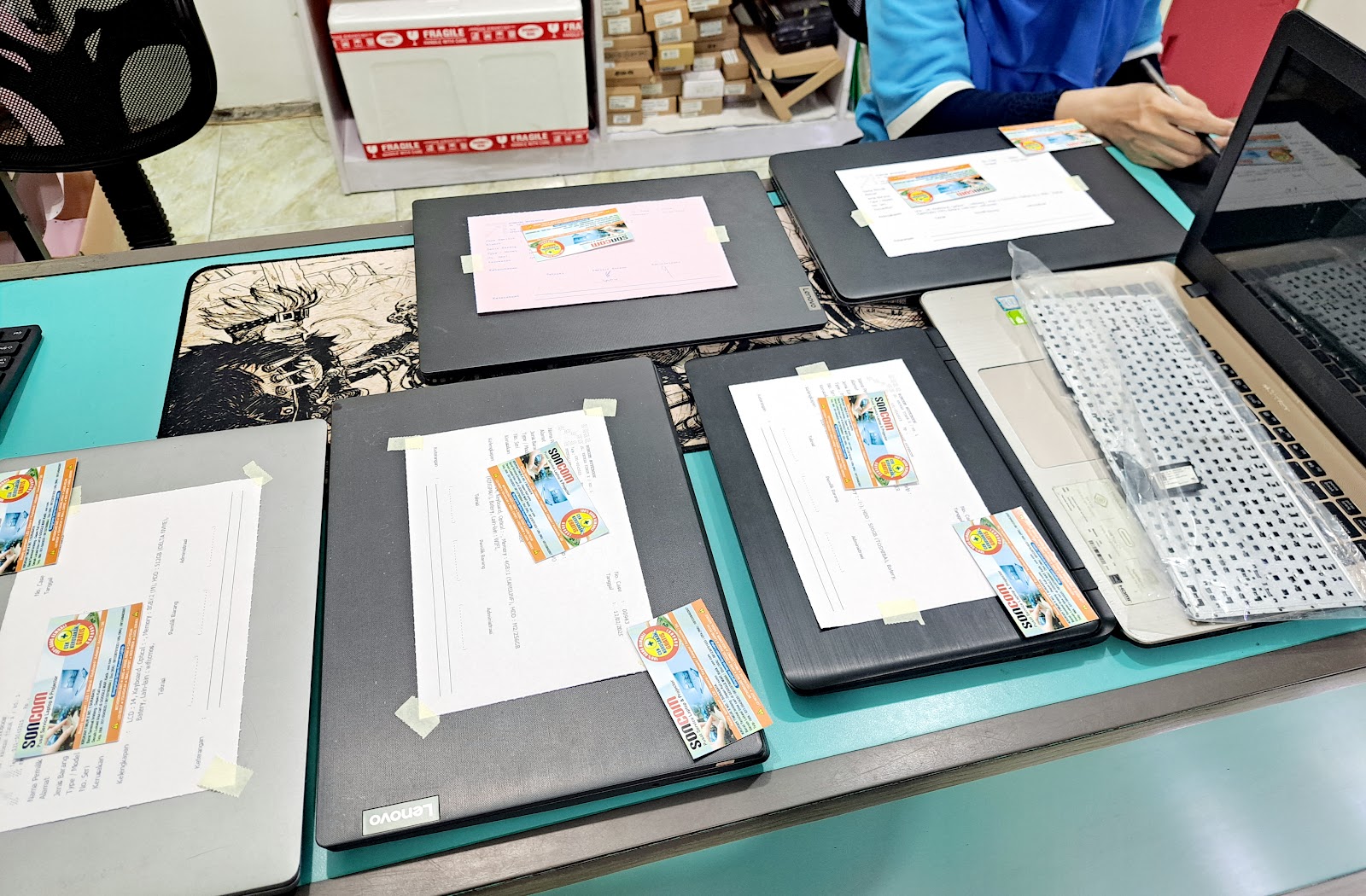 Laptop selesai diperbaiki dan siap digunakan kembali