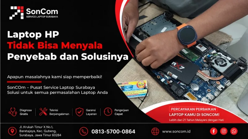 Laptop HP Tidak Bisa Menyala: Penyebab dan Solusinya